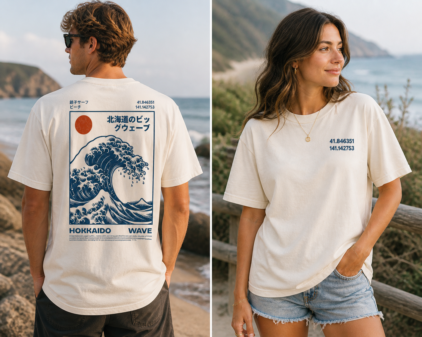 Coastal Stamp: Hokkaido Comfort Colors Tee