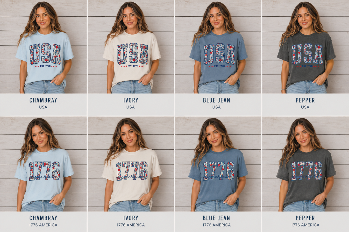 USA/1776 Comfort Colors Tee