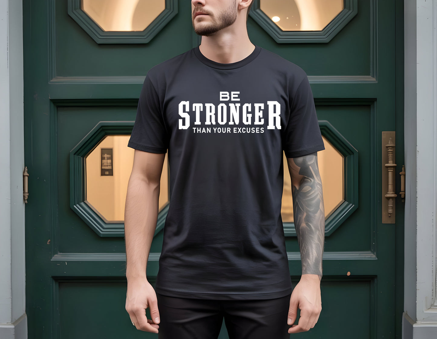 Be Stronger Than Your Excuses Tee | Comfort Colors Garment-Dyed Unisex T-Shirt | Motivational Graphic Shirt
