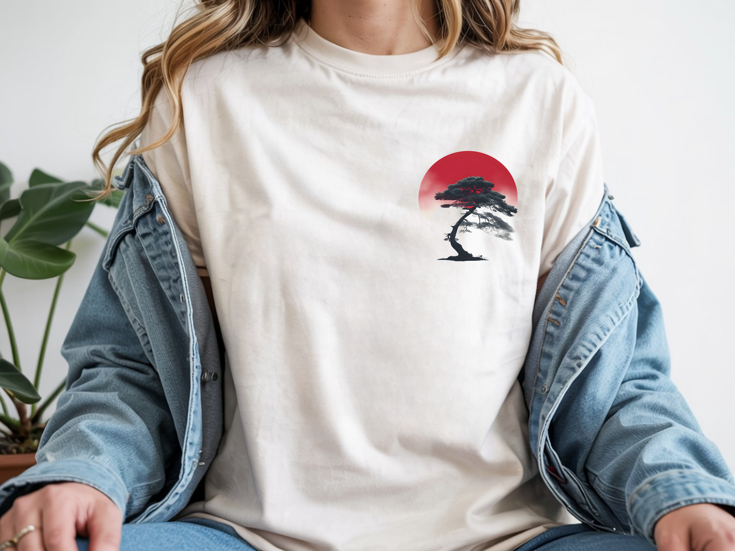 Bonsai Tree Red Sun T-Shirt Comfort Colors®1717