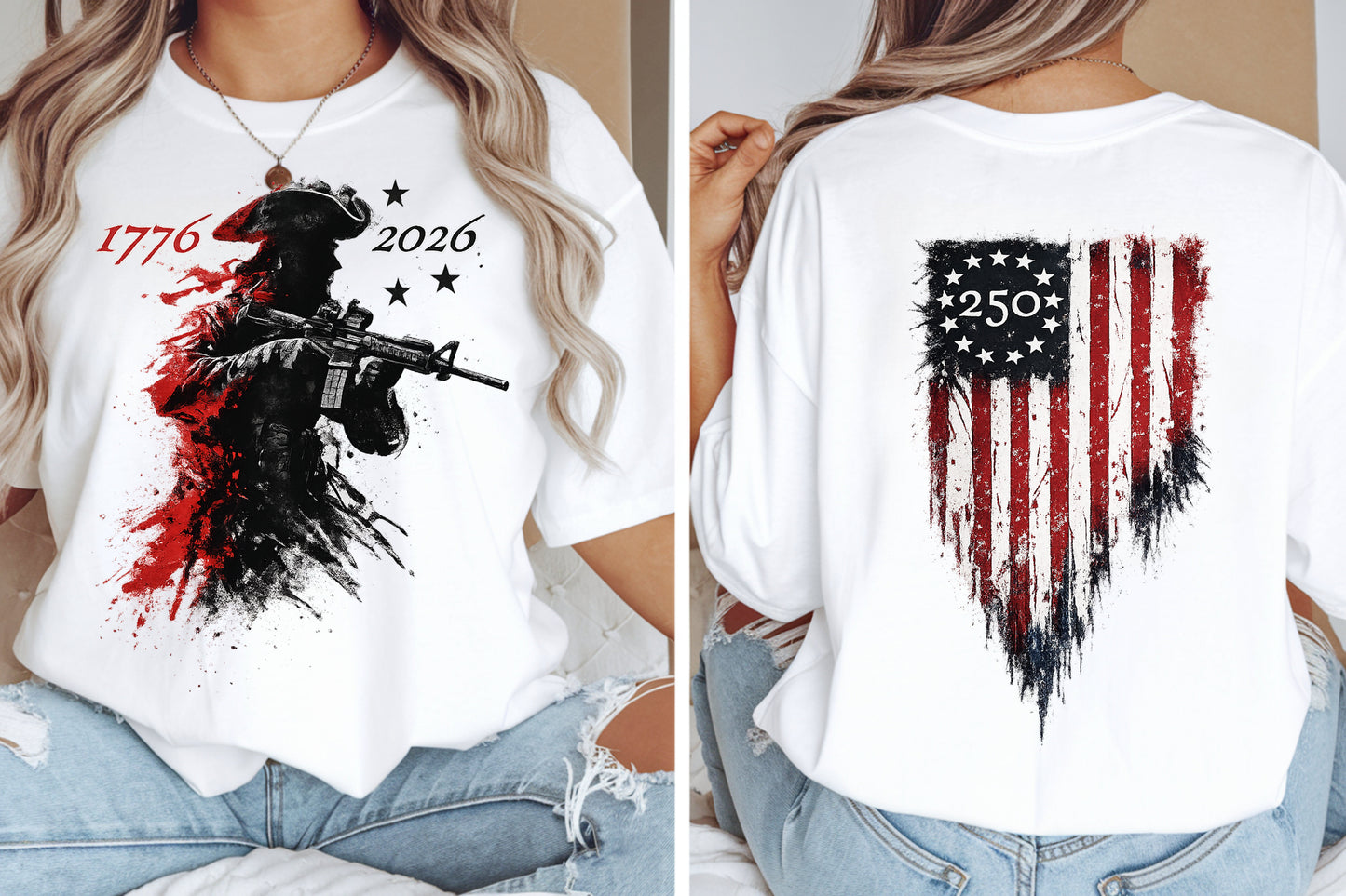 Comfort Colors® 250 Years of Freedom Tee | 1776–2026 Patriotic Shirt