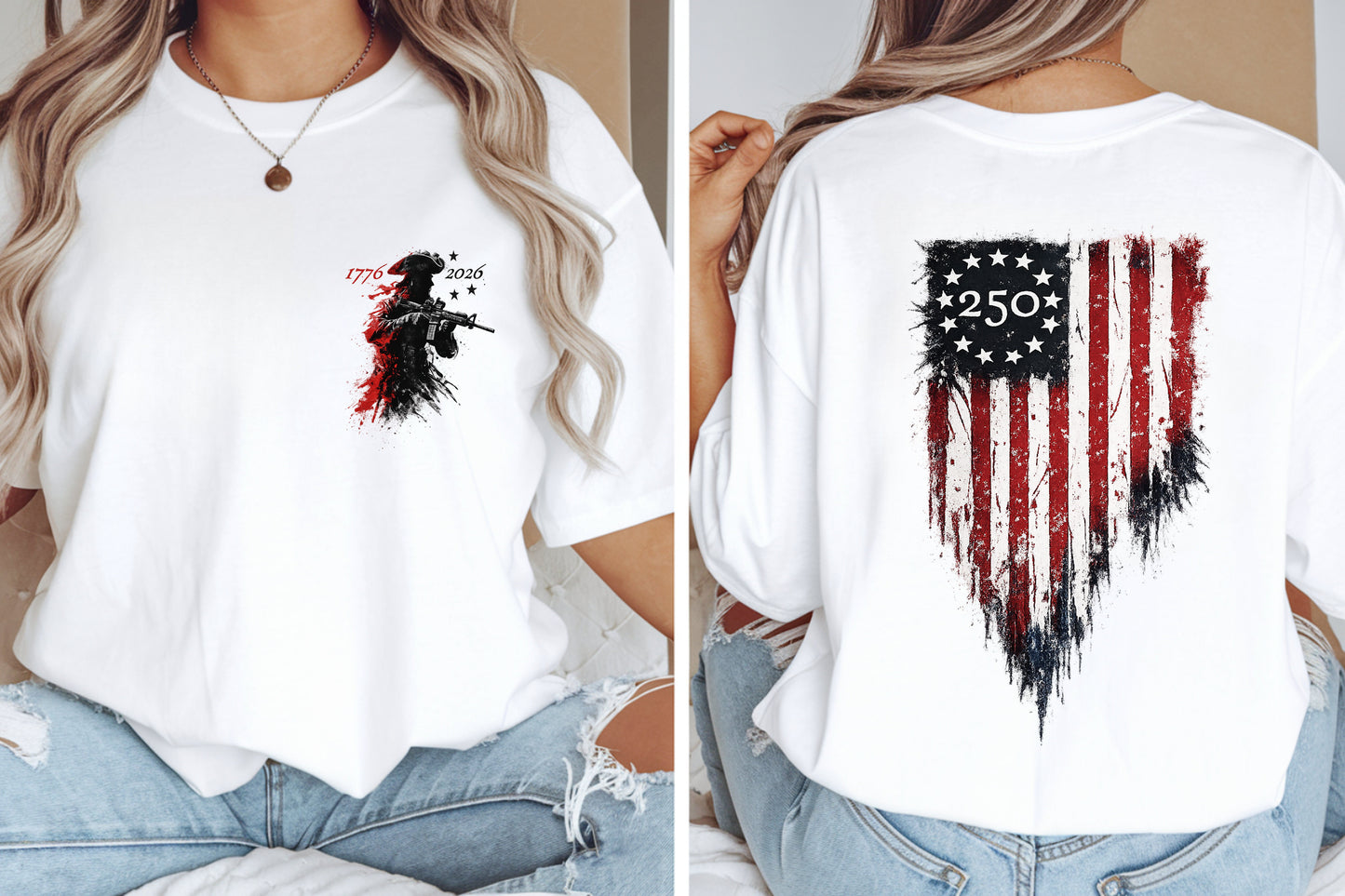 Comfort Colors® 250 Years of Freedom Tee | 1776–2026 Patriotic Shirt