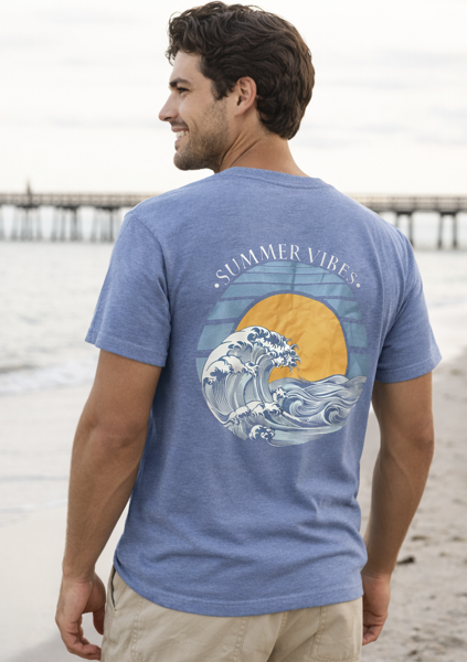 Blue Summer Vibes Tee
