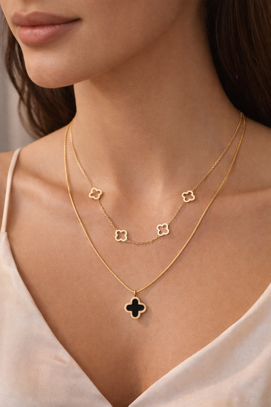 Reversible Clover Pendant Necklace