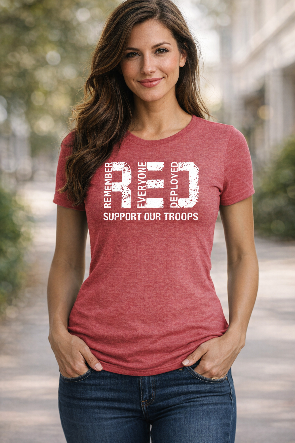 RED – Remember Everyone Deployed | Support Our Troops Tee