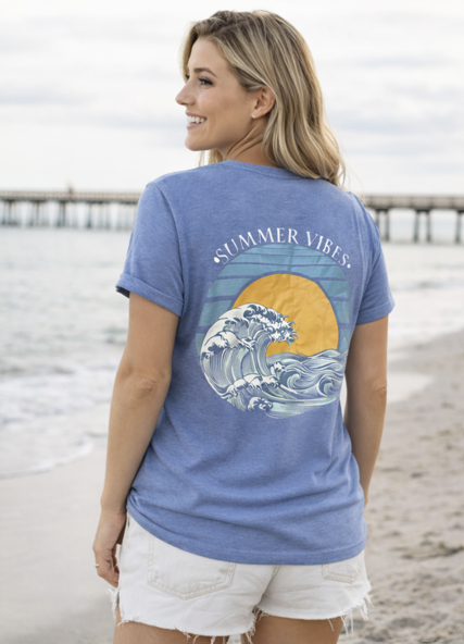 Blue Summer Vibes Tee