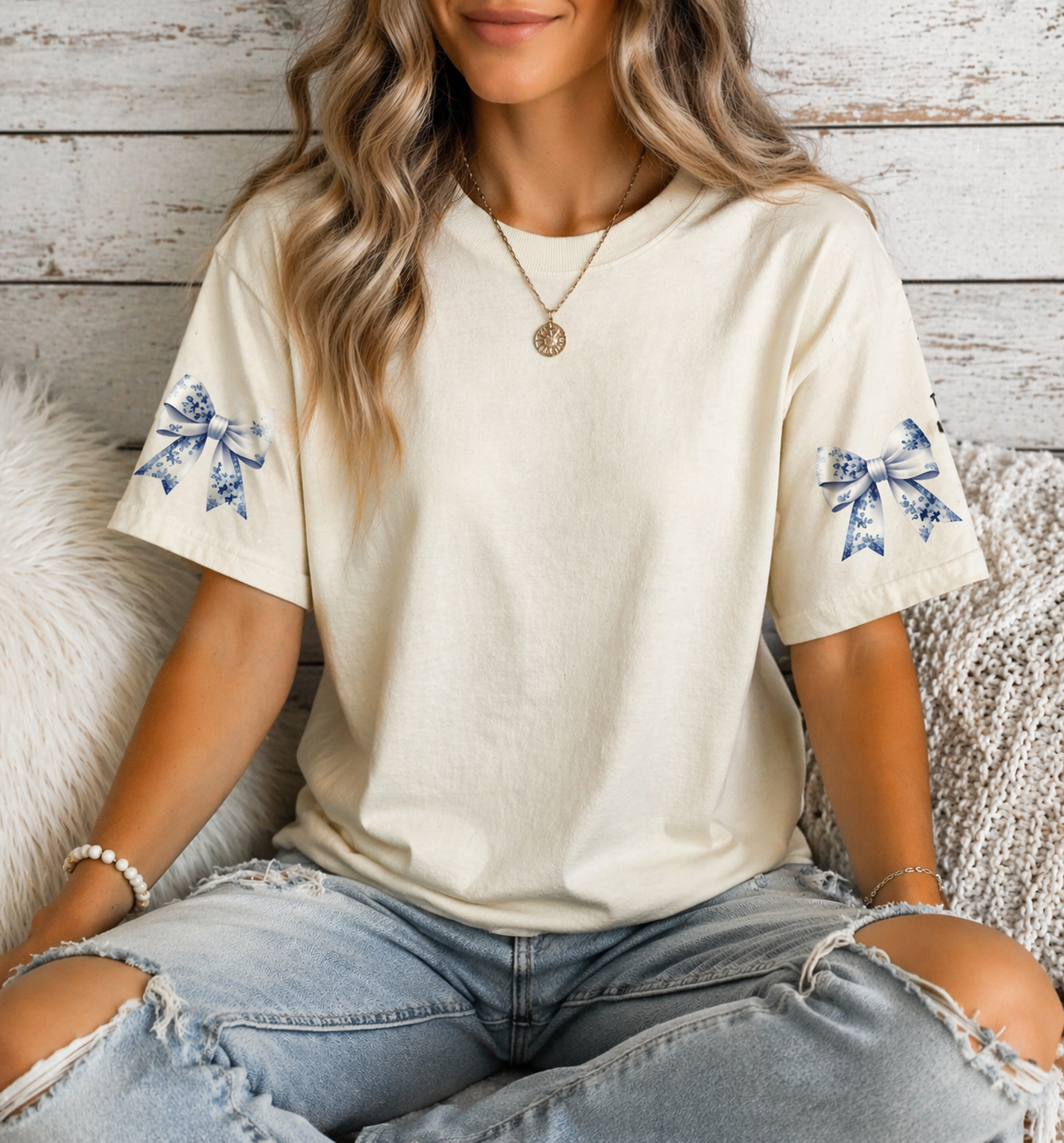 Vintage Bow Tee Comfort Colors